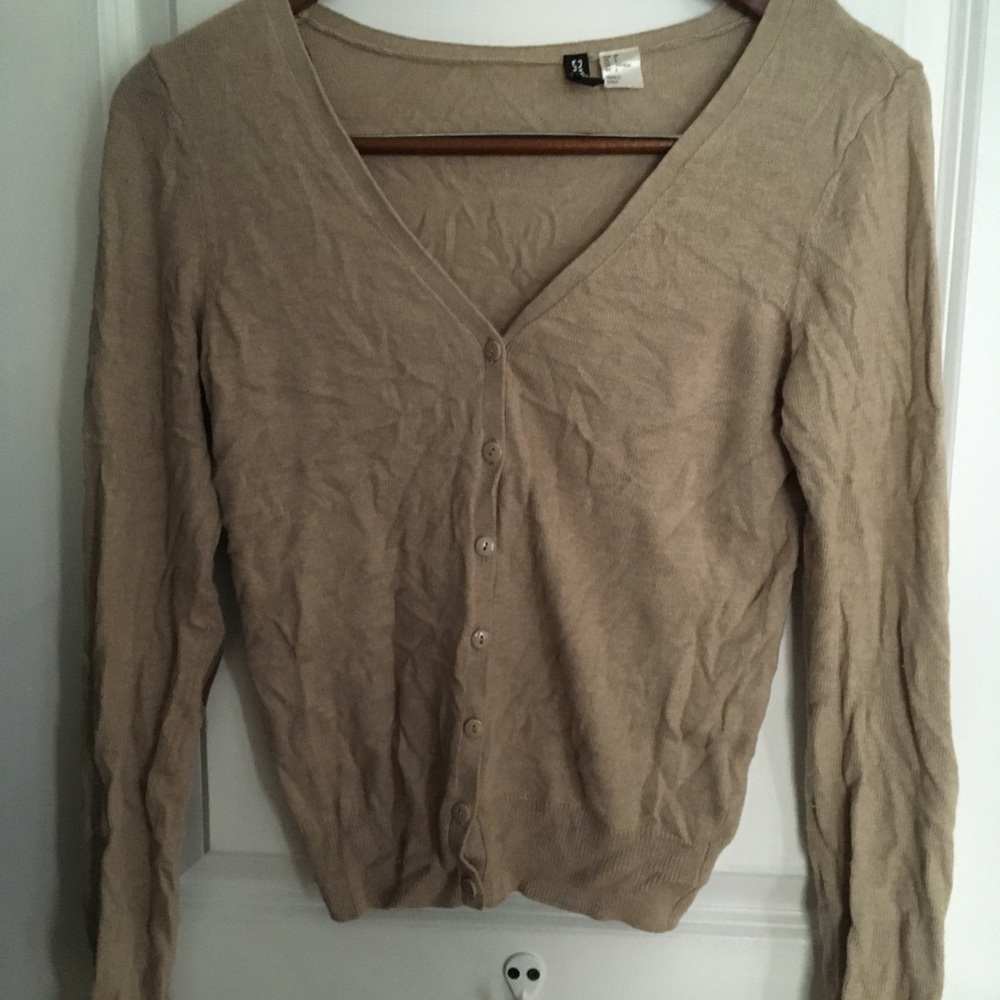H&M cardigan with elbow patches
